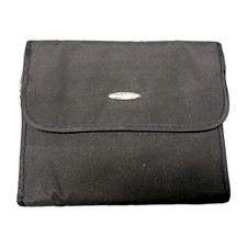 PreZerve Tri-Fold Jewelry Organizer Flexzorb Fabric Prevents Tarnishing Black