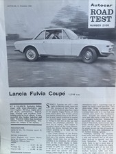 Lancia Fulvia Coupe Autocar