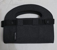 MACLAREN PUSHCHAIR ORGANISER BAG/AS NEW/NEVER USED/DARK GREY WITH BLACK STRAPS