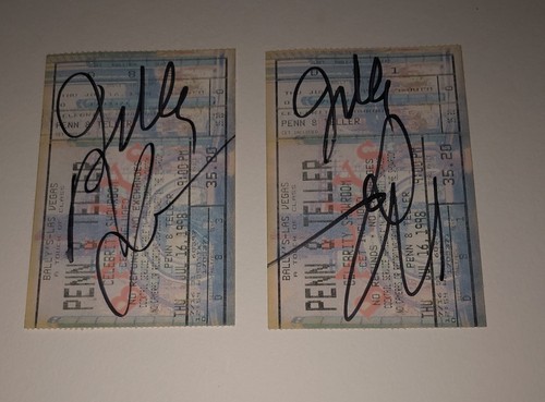 Penn teller signed - teller,