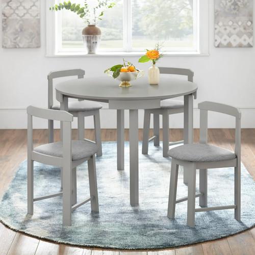 Compact wood dining set - wood,