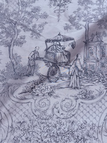 Vtg fabric silk dupioni toile - vtg,
