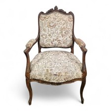French carved parlour armchair