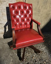 Vintage Red Executive Leather