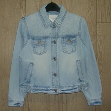 NEXT Girls Blue Pearl Detail