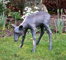 Standing Fawn garden ornament