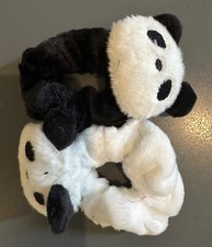 CHILDRENS GIRLS HAIR SCRUNCHIE HAIR LOOP PANDA SCRUNCHIE 2 PACK NEW