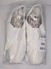 Men's Gusset Plimsolls White UK 11 Elasticated Workwear