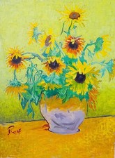 Rolf Harris Van Gogh Sunflowers 2002 Giclee limited edition print signed art