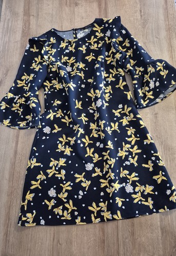 Zara navy blue and yellow - zara,