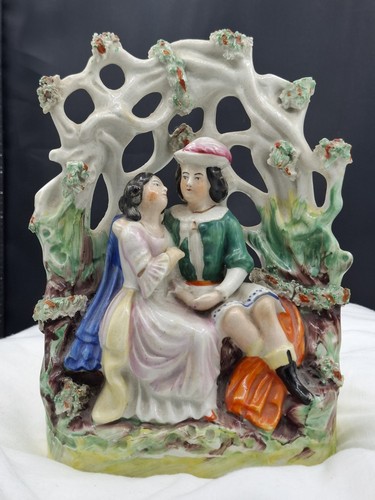 Antique staffordshire couple - antique,