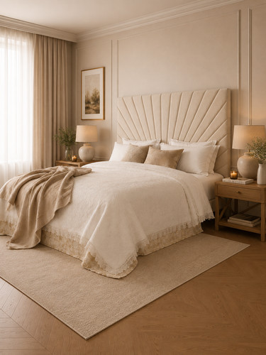 Velvet upholstered headboard - velvet,