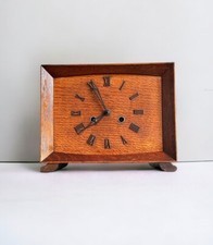 Fine Smiths Oak Mantle Clock