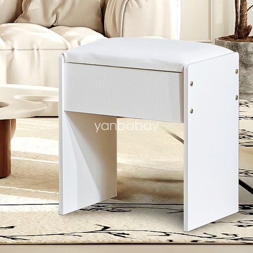 White dressing stool - white, vanity