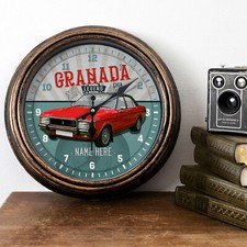 Personalised car clock ford - car,