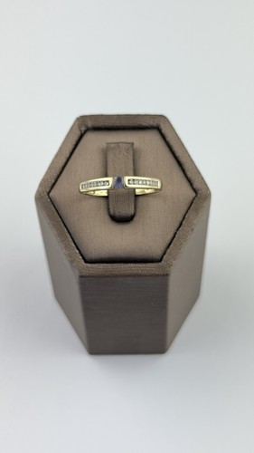 Tanzanite and diamond 9ct - diamond, gold
