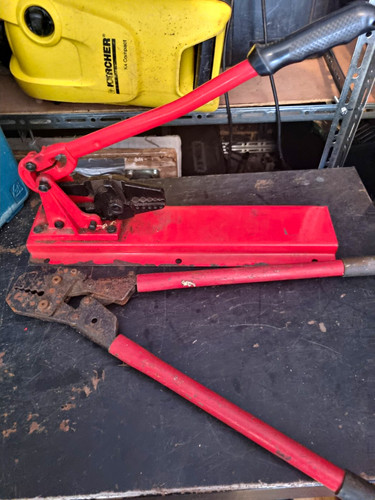 Red bolt cutters tool - red,