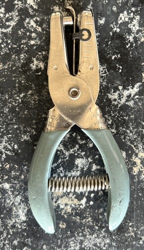 Vintage paper hole punch - vintage, king