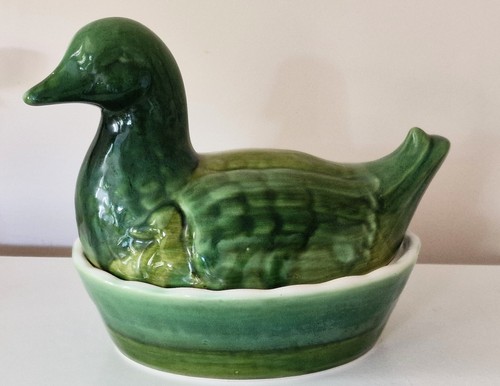 Vintage duck terrine cermaic - vintage,