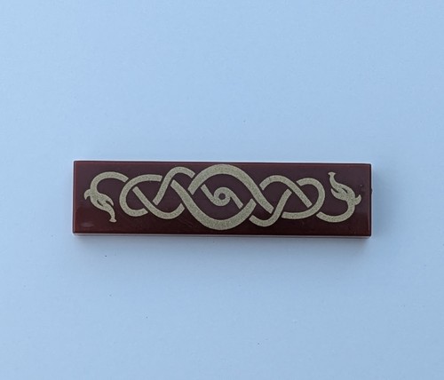 Lego reddish brown 1x4 - reddish, tile