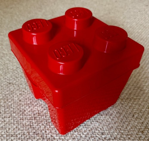 Lego storage brick box - in, red