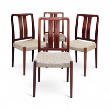 SET OF FOUR ROSEWOOD DINING CHAIRS SWEDISH C1960s MID CENTURY RETRO