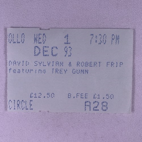 David sylvian japan ticket - david,