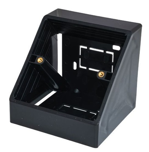 Black angled single - black,