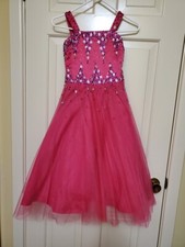 Girls Studio 17 Sz4 Pageant Dress Pink Glitz 