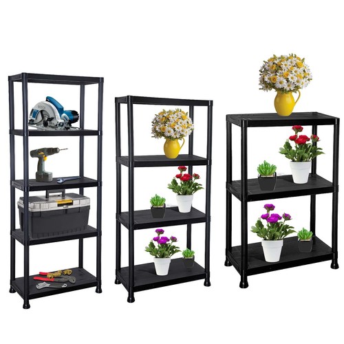 Tier plastic shelf home - 3/4/5,