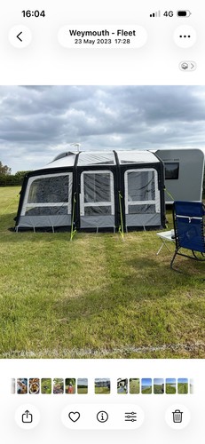 Inflatable caravan awning - caravan,