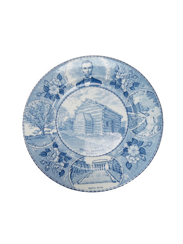 Blue white ceramic souvenir - white,
