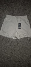 White Denim Shorts Women Size