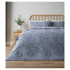 BNWOT King Size Duvet Cover Set Tesco WWF 100% Cotton Floral Dragonfly Butterfly