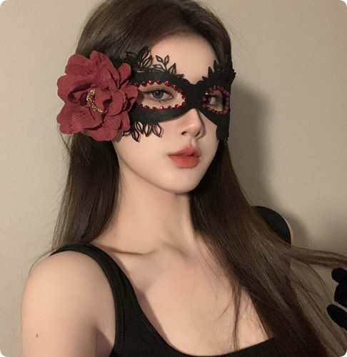 Halloween lace masquerade mask - masquerade,
