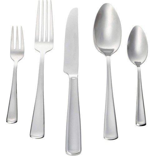 Stainless steel cutlery set - steel,