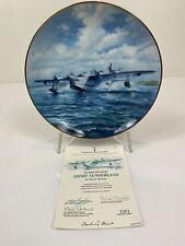 Danbury Mint RAF Association Short Sunderland Plate by Melvyn Buckley + Cert