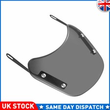 Motorcycle Windshield Front Flyscreen Universal Windscreen w/Mount Bracket 5"-7"
