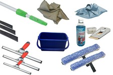 WINDOW CLEANING STARTER SET - 17 ITEMS BARGAIN - Window Cleaning Equipment 