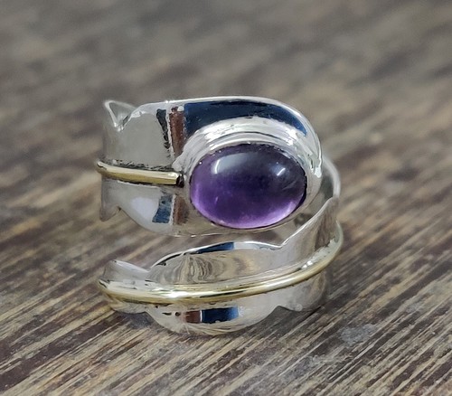 Adjustable 925 silver amethyst - adjustable,