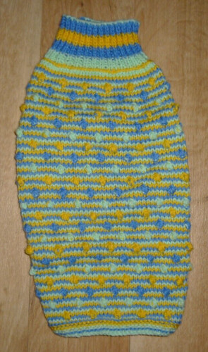 Hand knitted dog jumper - hand,