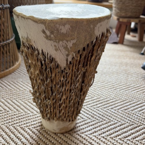 Vintage african tribal drum - vintage,