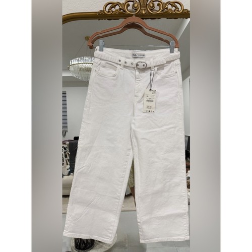 Zara belted white high rise - zara,