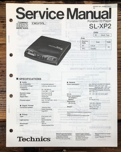 Technics xp2 player - cd,