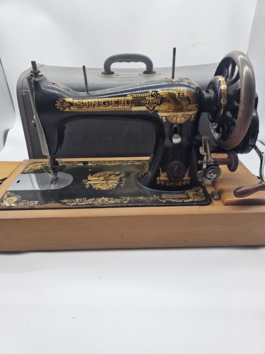 Antique singer hand crank - antique, hand-crank