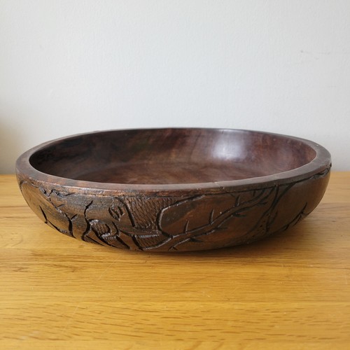 Hand carved african bowl - carved,