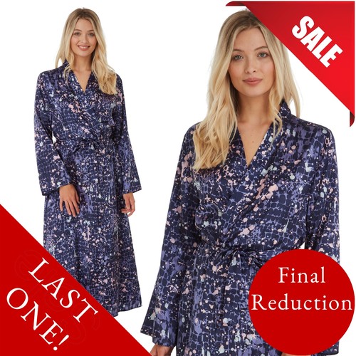 Navy silky satin - navy,