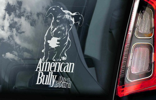 American bully car sticker - bully,