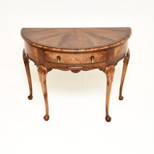 Antique walnut console table - walnut,