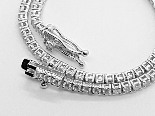 18k white gold tennis bracelet - 18k,